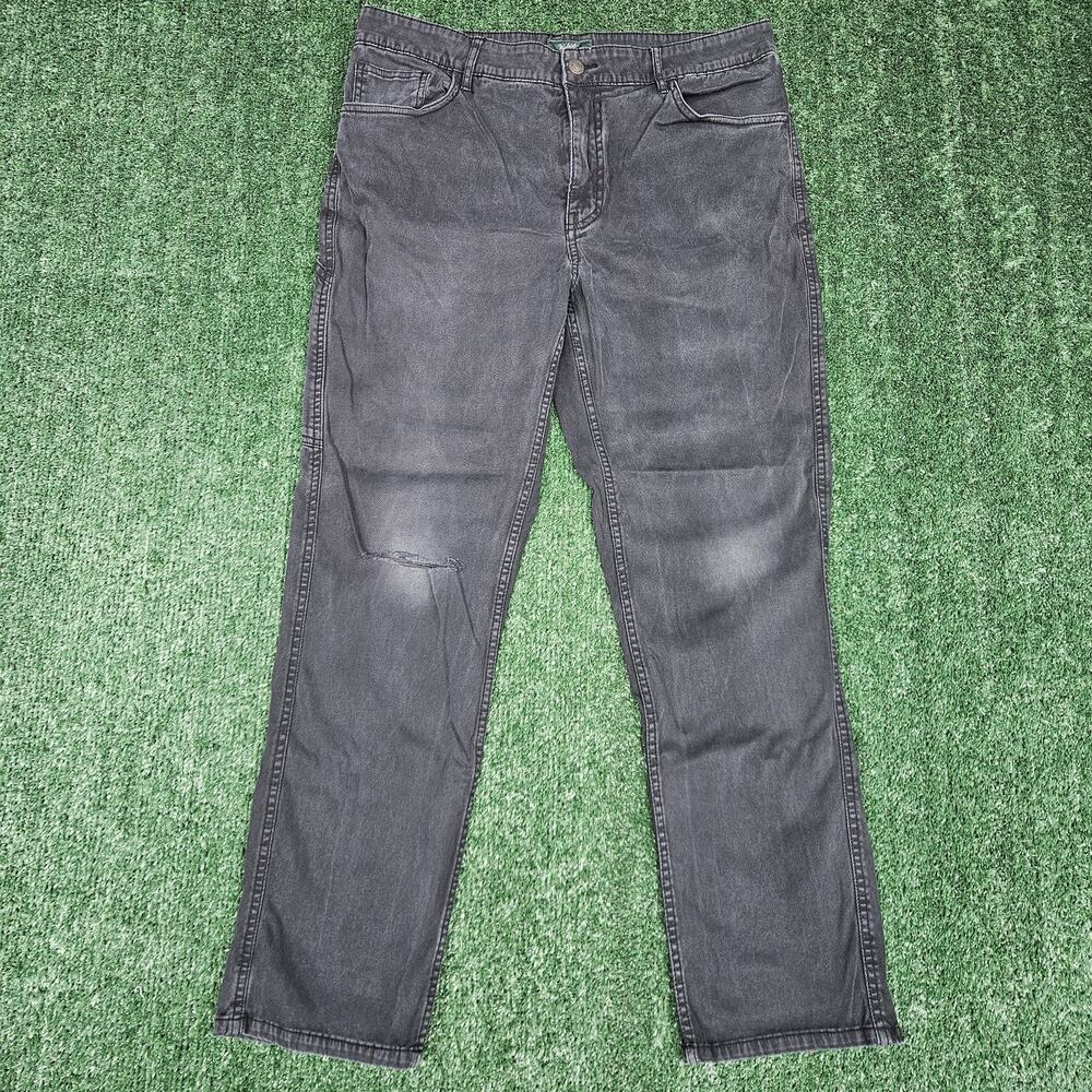 Vintage Woolrich Jeans Mens Size 34x30 Black Denim Straight Leg